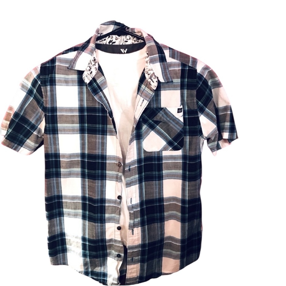 Boys short sleeve button down Sz 14